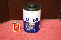 Vintage Mobil HD SAE 80-90 I litre Gear Oil Tin.