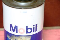 Vintage Mobil HD SAE 8090 I litre Gear Oil Tin