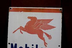 Vintage Mobilgas Special Pegasus Enamel Sign 