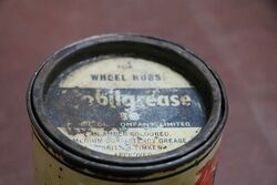 Vintage Mobilgrease Wheel Hub Grease 1 lb Tin