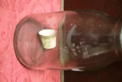 Vintage Mobiloil 1lt Oil Bottle with Pegasus Tin Top
