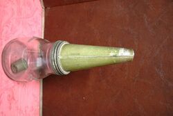 Vintage Mobiloil 500ml Oil Bottle with Pegasus Tin Top