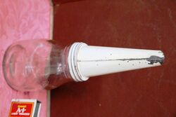 Vintage Mobiloil AF 40 Tin Top on One Pint Bottle