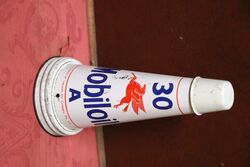 Vintage Mobiloil A 30 Tin Top and Dust Cap