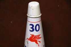 Vintage Mobiloil A 30 Tin Top and Dust Cap