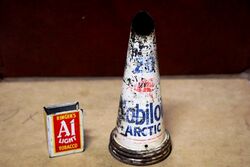 Vintage Mobiloil Arctic 20 Tin Top.