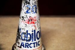 Vintage Mobiloil Arctic 20 Tin Top