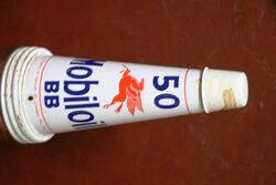 Vintage Mobiloil BB 50 One Litre Oil Bottle