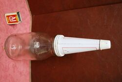 Vintage Mobiloil BB 50 One Litre Oil Bottle