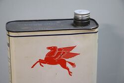 Vintage Mobiloil Pegasus 2 litre Oil Tin