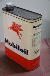 Vintage Mobiloil Pegasus 2 litre Oil Tin