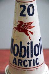 Vintage Mobiloil Pegasus Arctic 20 Tin Pourer Top