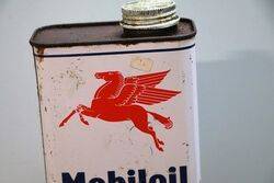Vintage Mobiloil Pegasus One Quart Oil Tin