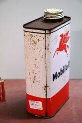 Vintage Mobiloil Pegasus One Quart Oil Tin