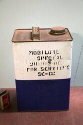 Vintage Mobiloil Special 203040 1gal Tin