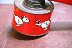 Vintage Mortein Pest Pictorial Tin Sprayer