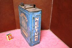 Vintage Neptune HVI Motor Oil SAE 60 1gal Tin