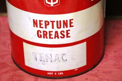 Vintage Neptune Tenac 5lb Grease Tin