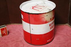 Vintage Neptune Tenac 5lb Grease Tin