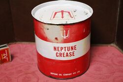Vintage Neptune Tenac 5lb Grease Tin