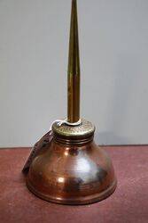 Vintage Neverdrop Copper and Brass Oiler