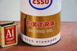 Vintage New Old Stock Esso Extra 1 litre Motor Oil Tin