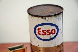 Vintage New Old Stock Esso Extra Motor Oil Tin