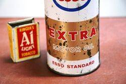 Vintage New Old Stock Esso Extra Motor Oil Tin