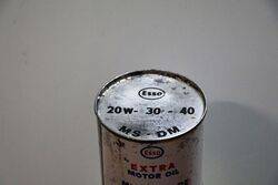 Vintage New Old Stock Esso Extra Motor Oil Tin
