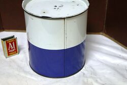 Vintage New Old Stock Mobil 5lb Grease Tin