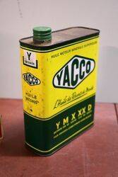 Vintage New Old Stock Yacco Motor Oil Tin