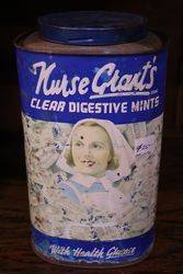 Vintage Nurse Grant's Clear Digestive Mints Tin