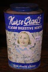 Vintage Nurse Grantand39s Clear Digestive Mints Tin