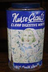 Vintage Nurse Grantand39s Clear Digestive Mints Tin