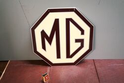 Vintage Octagonal MG Double Sided Alloy Sign 