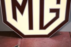 Vintage Octagonal MG Double Sided Alloy Sign 