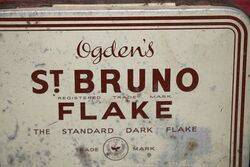 Vintage Ogdenand39s St Bruno Flake Tobacco Tin