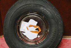 Vintage Olympic Tyre Ashtray