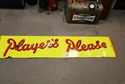 Vintage Original Players Please Enamel Advertising Sign. #
