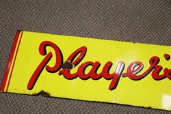 Vintage Original Players Please Enamel Advertising Sign 