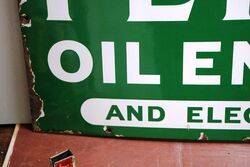 Vintage PETTER Engines Enamel Adv Sign 