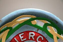 Vintage PIERCE Cast Iron TractorImplement Seat