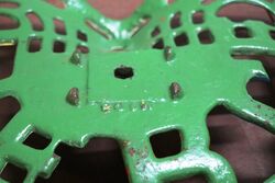 Vintage PIERCE Cast Iron TractorImplement Seat