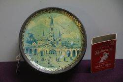 Vintage Pastilles a Land39eau de Lourdes Tin 