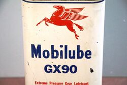 Vintage Pegasus Mobilube GX90 1 quart Oil Tin