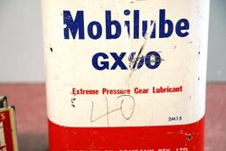 Vintage Pegasus Mobilube GX90 1 quart Oil Tin