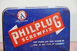 Vintage Philplug Screwfix Tin