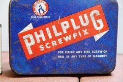 Vintage Philplug Screwfix Tin