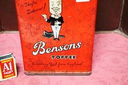 Vintage Pictorial Bensons Toffee Tin