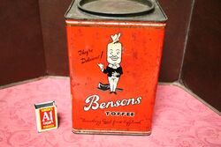 Vintage Pictorial Bensons Toffee Tin